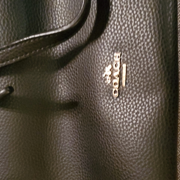 Black Coach Tote - Picture 2 of 12